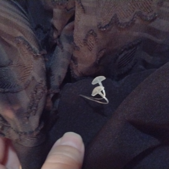 One One Six Jacquard Black Puff Sleeves Square Neck Smock Back Slit Dress, Sz M. - Picture 11 of 11